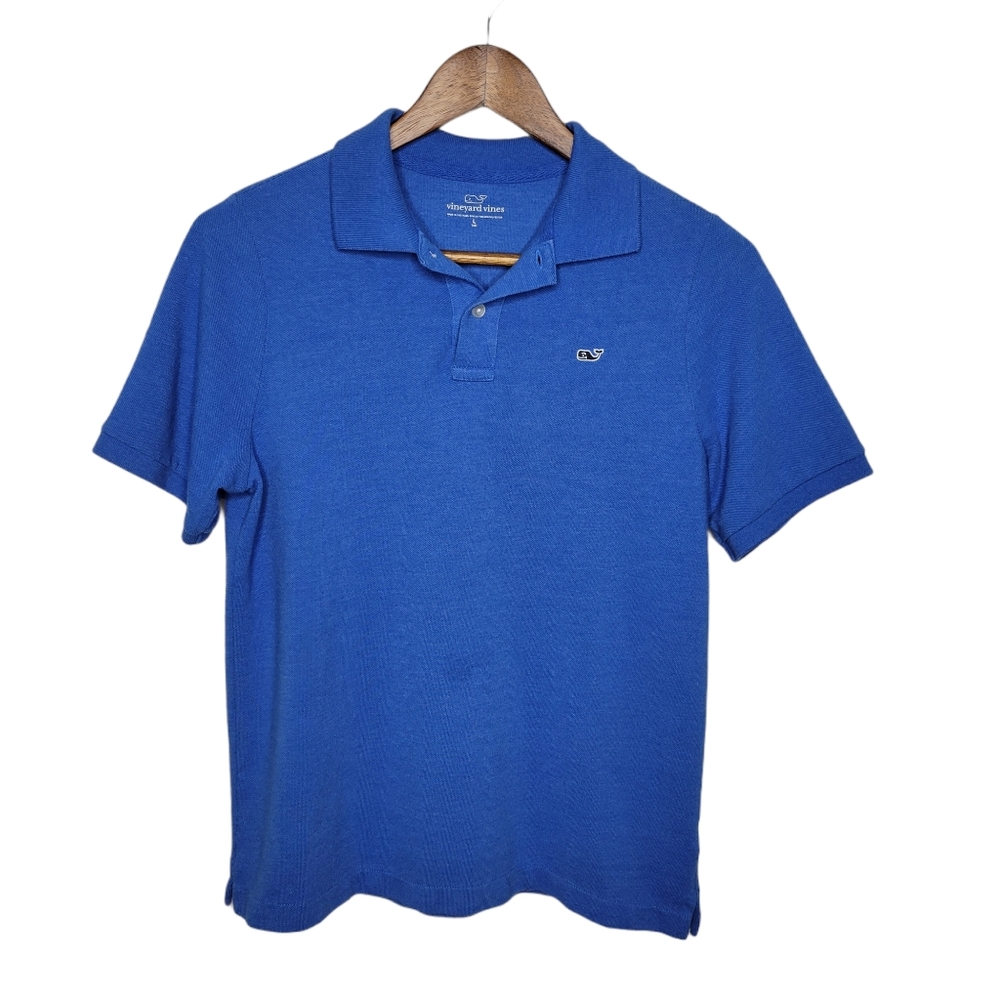 Vineyard Vines Boy's Blue Polo Shirt Size Large